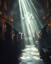 Experience the enchanting atmosphere of a magical school brimming with young wizards. The ethereal spiritual vibe is amplifie