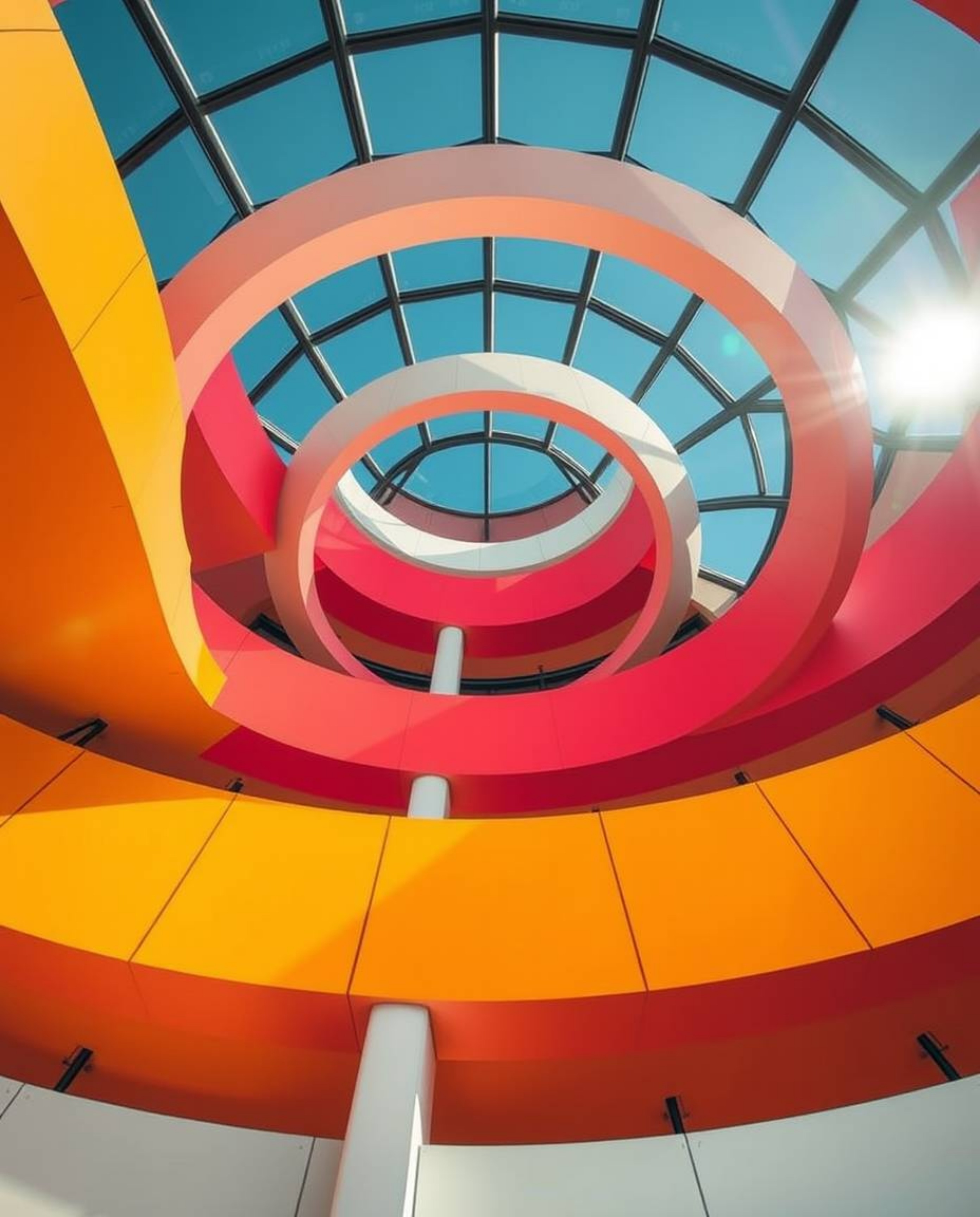 Explore stunning architectural photography showcasing a minimalist geometric pattern inspired by the Bauhaus style. This coll