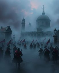 Explore a sophisticated and elegant battlefield where time-warped soldiers clash amidst crumbling buildings. Shrouded in a th