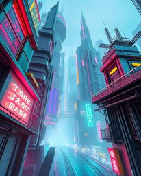 Immerse yourself in a vibrant collection of precise architectural color photographs.  These images showcase a futuristic city