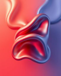 Discover high-resolution stock photos featuring smooth 3D fluid shapes with metallic textures gracefully floating in zero gra