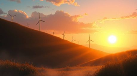 Capture the essence of a dreamy Isekai anime style with warm golden hour light illuminating a serene landscape. Imagine a pic