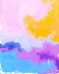 Explore a captivating acrylic painting featuring bold, vibrant colors and expressive textured brushstrokes. This piece showca