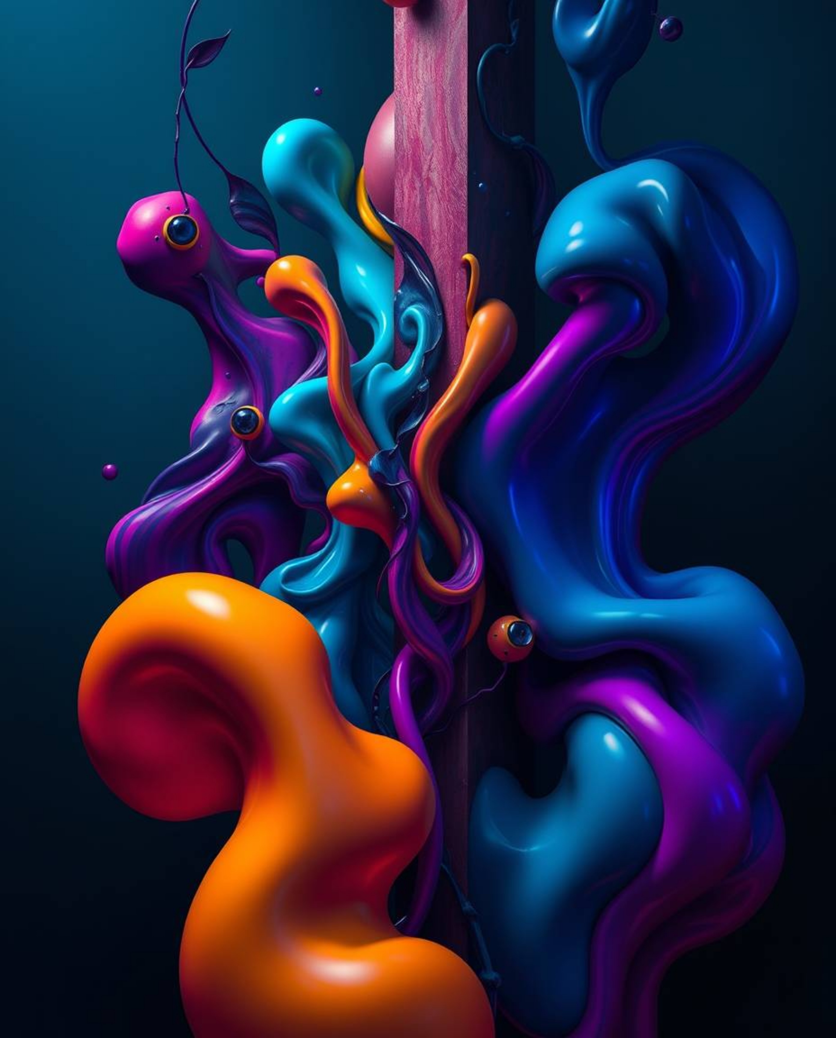 Explore a high-resolution stock photo featuring an eerie and creepy atmosphere. This unsettling abstract composition showcase