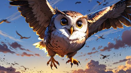 In a touching and beautifully rendered scene that combines the warmth of Pixar with the expressive style of anime, a wise bli