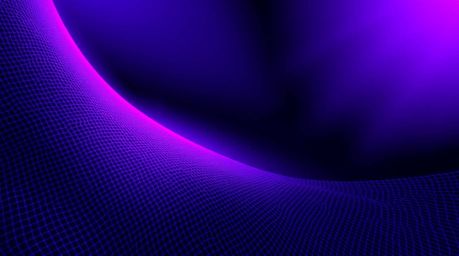 This abstract poster design features a striking gradient mesh pattern, creating a modern and intense visual experience.  Deep