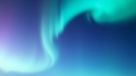 Explore our high-resolution stock photo showcasing an ethereal and spiritual aurora borealis gradient texture in deep sky col
