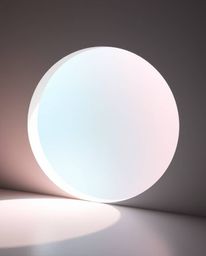 Explore a minimalist geometric pattern rendered in soft pastel colors with high contrast and low key lighting, reminiscent of