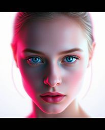 Discover stunning digital glitch art portraits featuring soft pastel colors and intense dramatic lighting.  These pixelated m