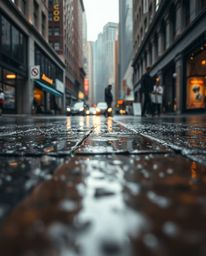 A captivating collection of images showcasing the beauty of rain-soaked city streets.  Explore candid close-up street photogr