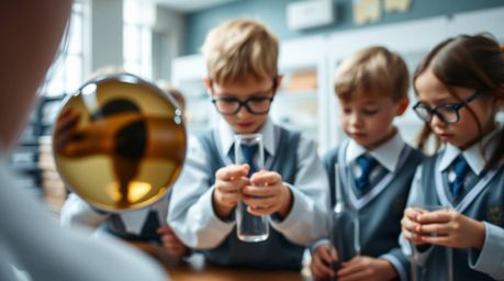 Explore the captivating world of extreme macro photography with a detailed view of a small subject: a group of quirky childre