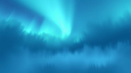 This digital painting captures a serene yet mysterious landscape, dominated by thick fog and a captivating gradient texture r