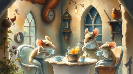 Immerse yourself in an epic and modern future scene depicting a grand, delicate watercolor painting. Witness anthropomorphic 