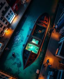 Explore a captivating underwater world through candid street photography. This series presents a unique bird's eye view of a 