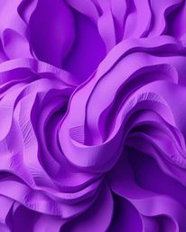 Explore the mesmerizing world of deep ultraviolet hues in a 3D illustration featuring sculpted, textured fluid shapes morphin
