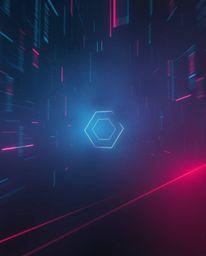 A stunning long-exposure photograph that plunges viewers into a foggy cyberspace matrix populated by glitched geometric shape