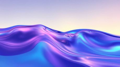 Experience the mesmerizing beauty of a fluid abstract wave, showcasing a captivating pastel gradient texture and bioluminesce