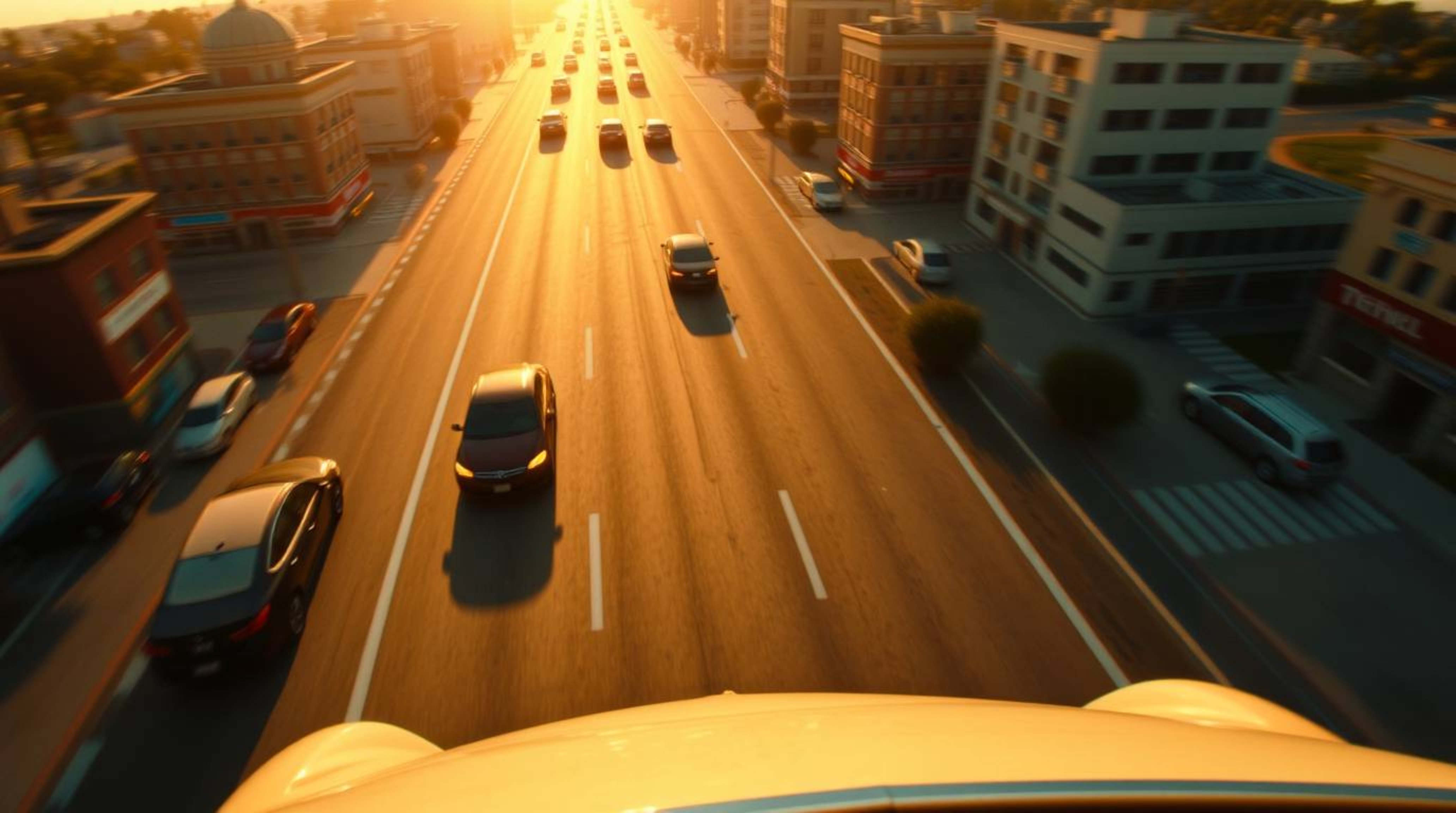 Experience the thrill of the chase with this high-angle perspective shot, featuring exaggerated squash and stretch animation 