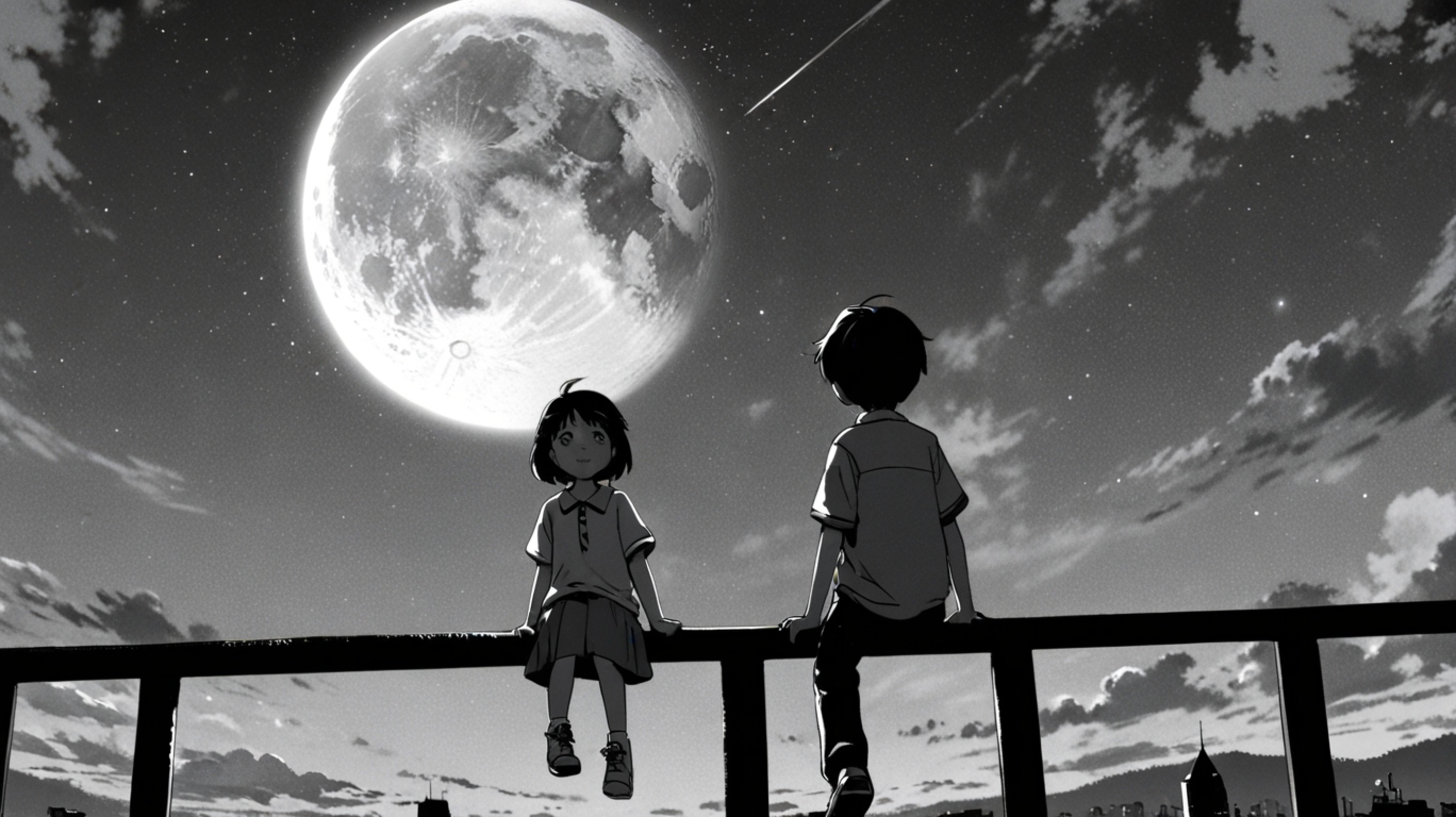 Immerse yourself in a visually stunning, Pixar-style anime that tells the enchanting story of a kid's friendship with the moo
