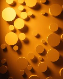 A professional photograph showcases a unique minimalist geometric pattern composed of circles and lines, reminiscent of the B