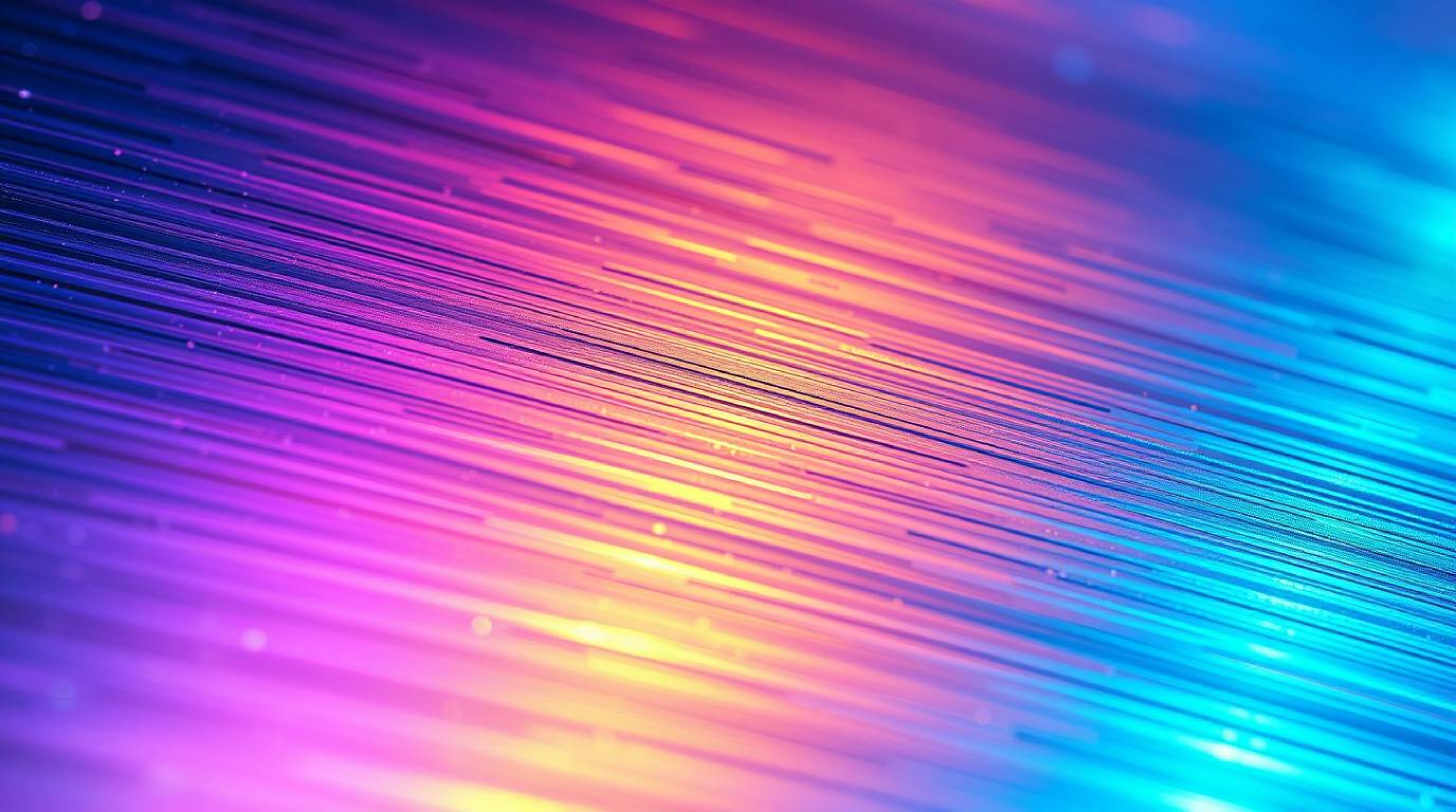 Explore the captivating beauty of an iridescent gradient texture on a metallic surface, captured in extreme macro close-up. T