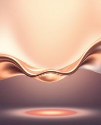 Explore the captivating world of modern art with smooth 3D fluid metallic shapes floating effortlessly in zero gravity. This 