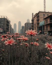 Discover breathtaking surreal infrared photographs of flowers blooming amidst the ruins of a post-apocalyptic city.  Experien