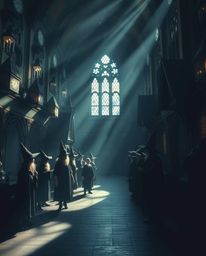 Discover a captivating world of a magical school brimming with young wizards. Immerse yourself in a dreamy atmosphere, enhanc