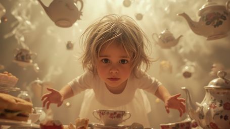 Step into a world of pure imagination with this warmly lit, cinematic photograph, reminiscent of Pixar's fantastical storytel