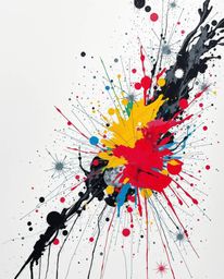 Explore stunning abstract art featuring Isekai anime influences and classic black and white styles.  Witness vibrant explosio