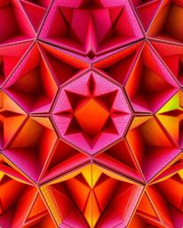 This architectural color photograph captures a precise and seamless geometric pattern composed of hexagons and triangles. The