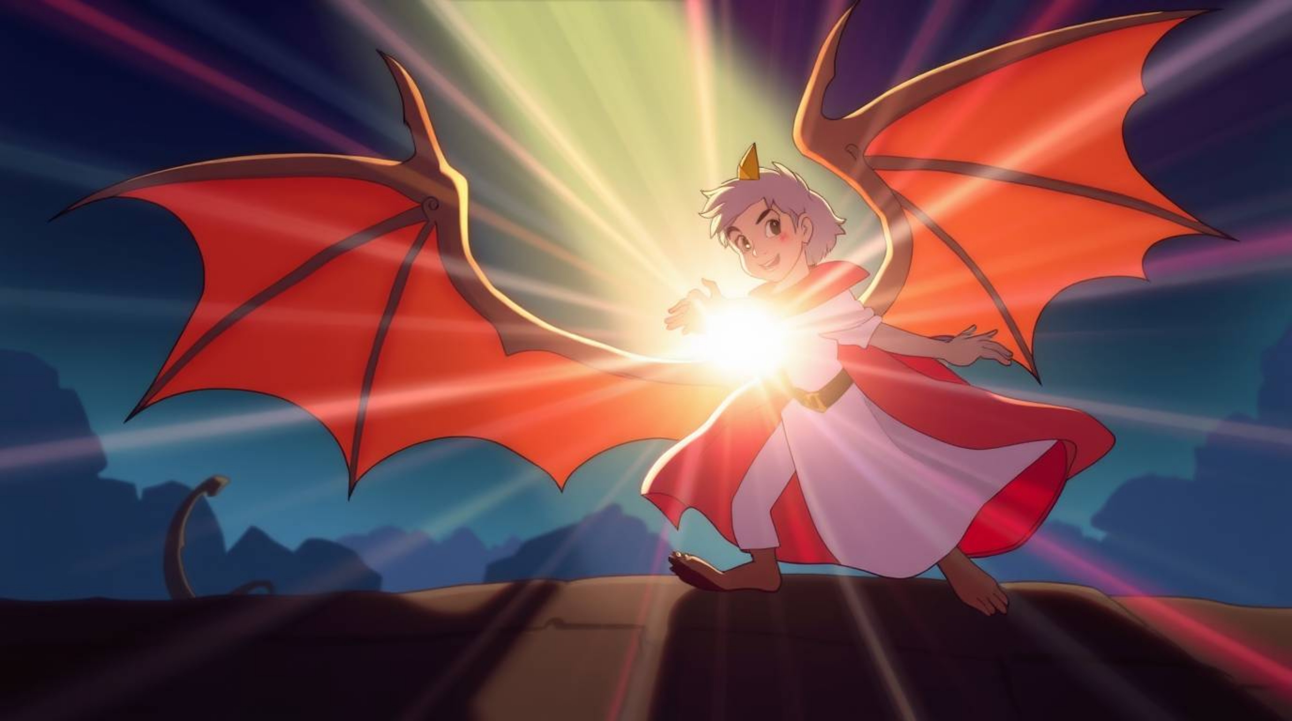 A charming prince battles a fearsome dragon in this captivating 1950s-style animation.  Experience vibrant colors, dynamic li