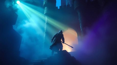 Experience the drama of a thief infiltrating a heavily guarded castle, brought to life with stunning volumetric lighting. Coo