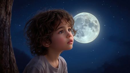 This vibrant and whimsical photograph, reminiscent of Pixar's fantastical storytelling, captures a tender moment between a cu