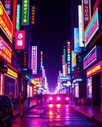 Generate stunning cyberpunk art with vibrant colors and elegant features.  This pixelated glitch image depicts a lively cyber
