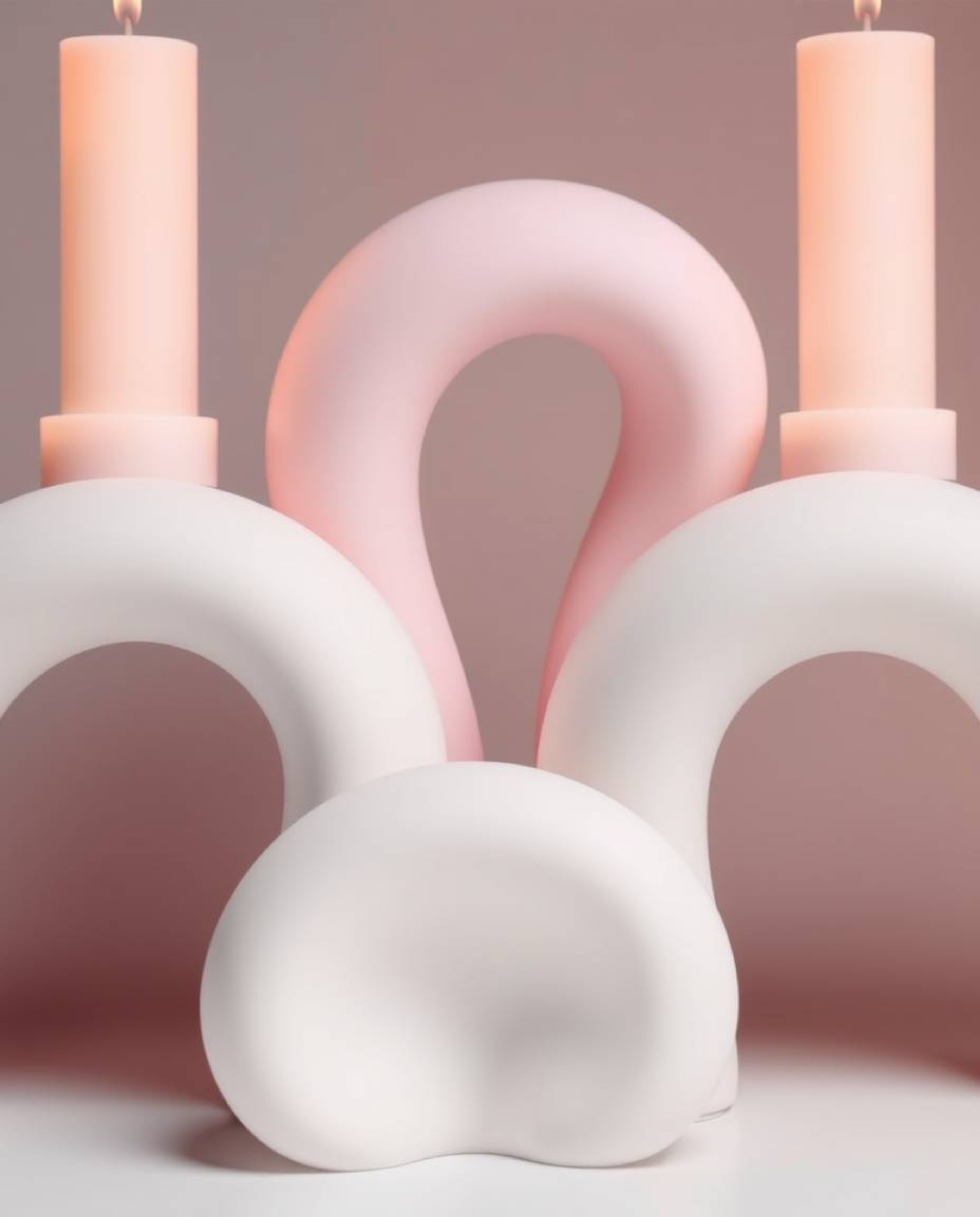 Explore a stunning collection of classic black and white images showcasing 3D abstract liquid forms rendered in soft pastel c