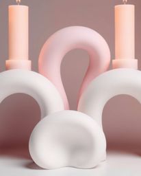 Explore a stunning collection of classic black and white images showcasing 3D abstract liquid forms rendered in soft pastel c