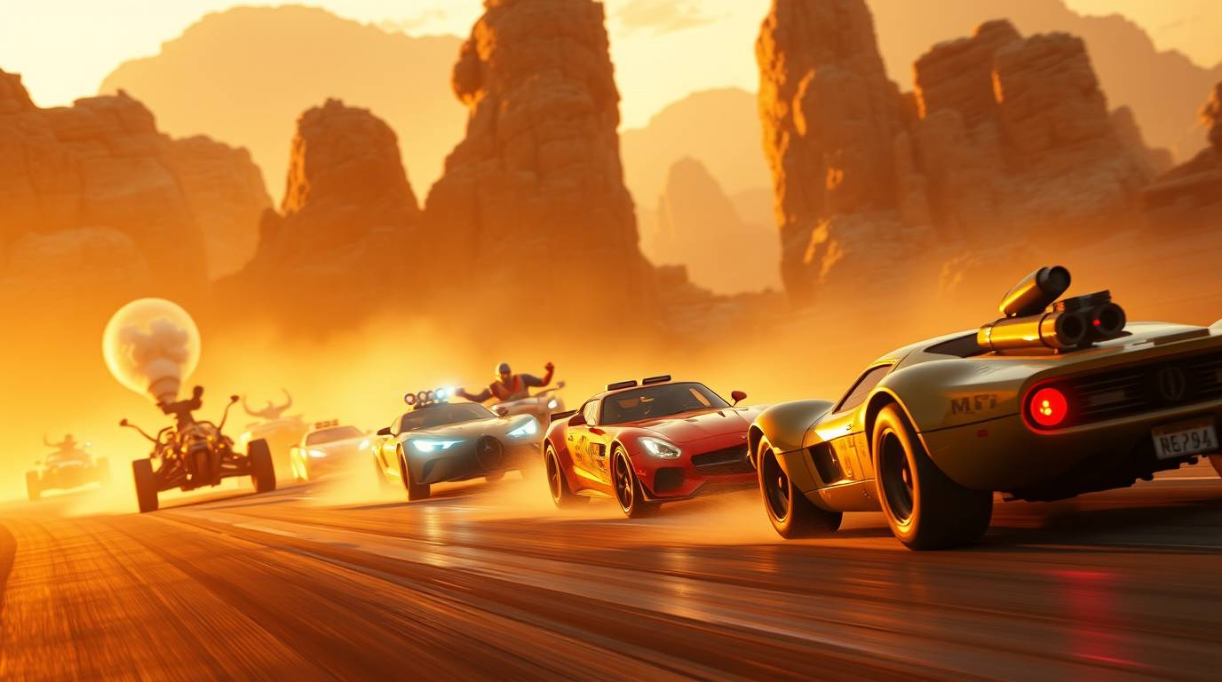 Experience a visually stunning and outrageously fun racing spectacle set in a modern, futuristic world. Imagine outlandish ca