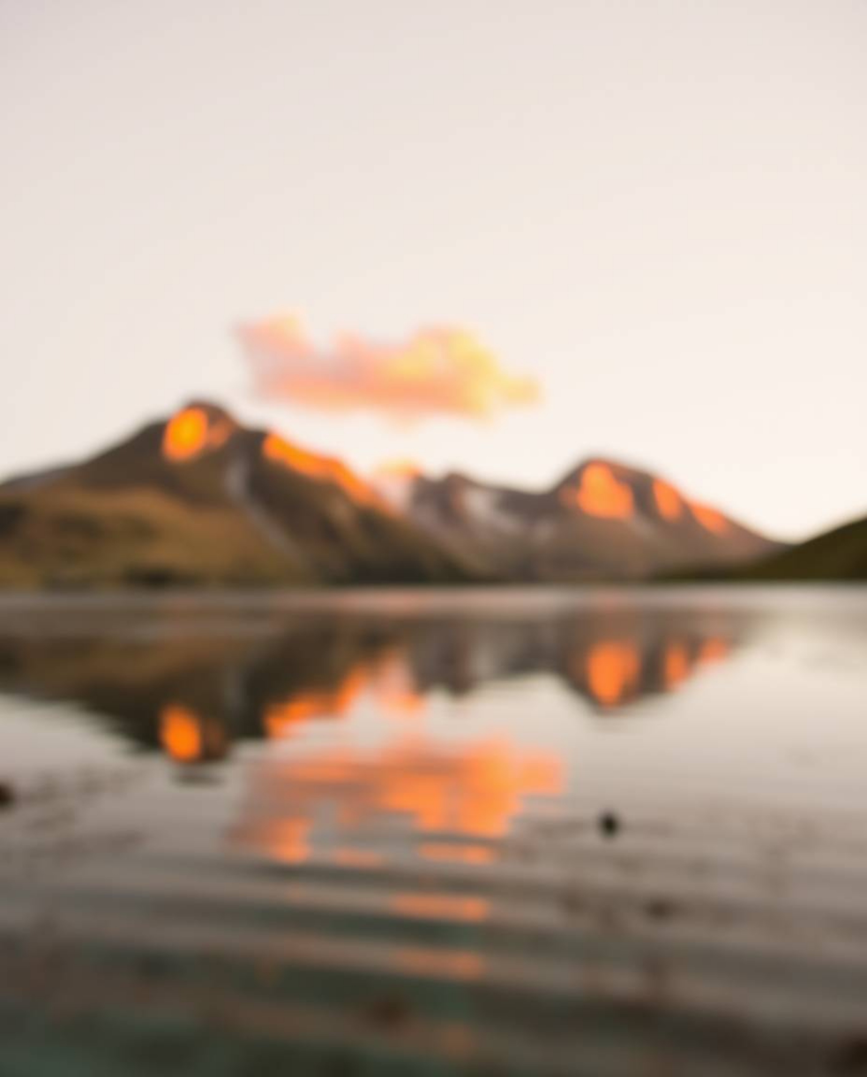 A cast bronze sculpture featuring a stunning blurred bokeh effect. The artwork depicts sharp, detailed reflections of fiery c