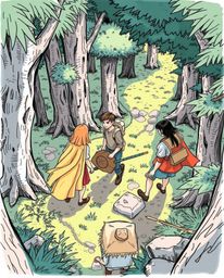 A captivating hand-drawn sketch depicts a group of friends, each possessing unique abilities, embarking on an exciting advent
