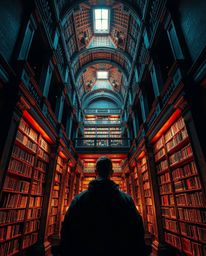 Explore the grandeur of hidden underground spaces through precise architectural color photography featuring intense dramatic 
