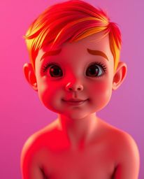 Discover adorable and charming character illustrations featuring strong hard light, warm reds, oranges, and yellows.  Soft gr