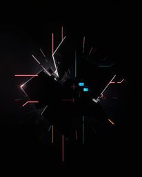 Immerse yourself in a world of abstract artistry where shapes collide with glitch effects, fragmentation, and scanlines.  Int