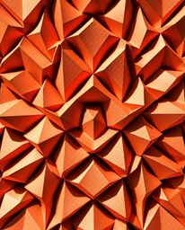 Explore stunning 3D geometric patterns that resemble folded paper.  These monochrome designs feature a captivating interplay 