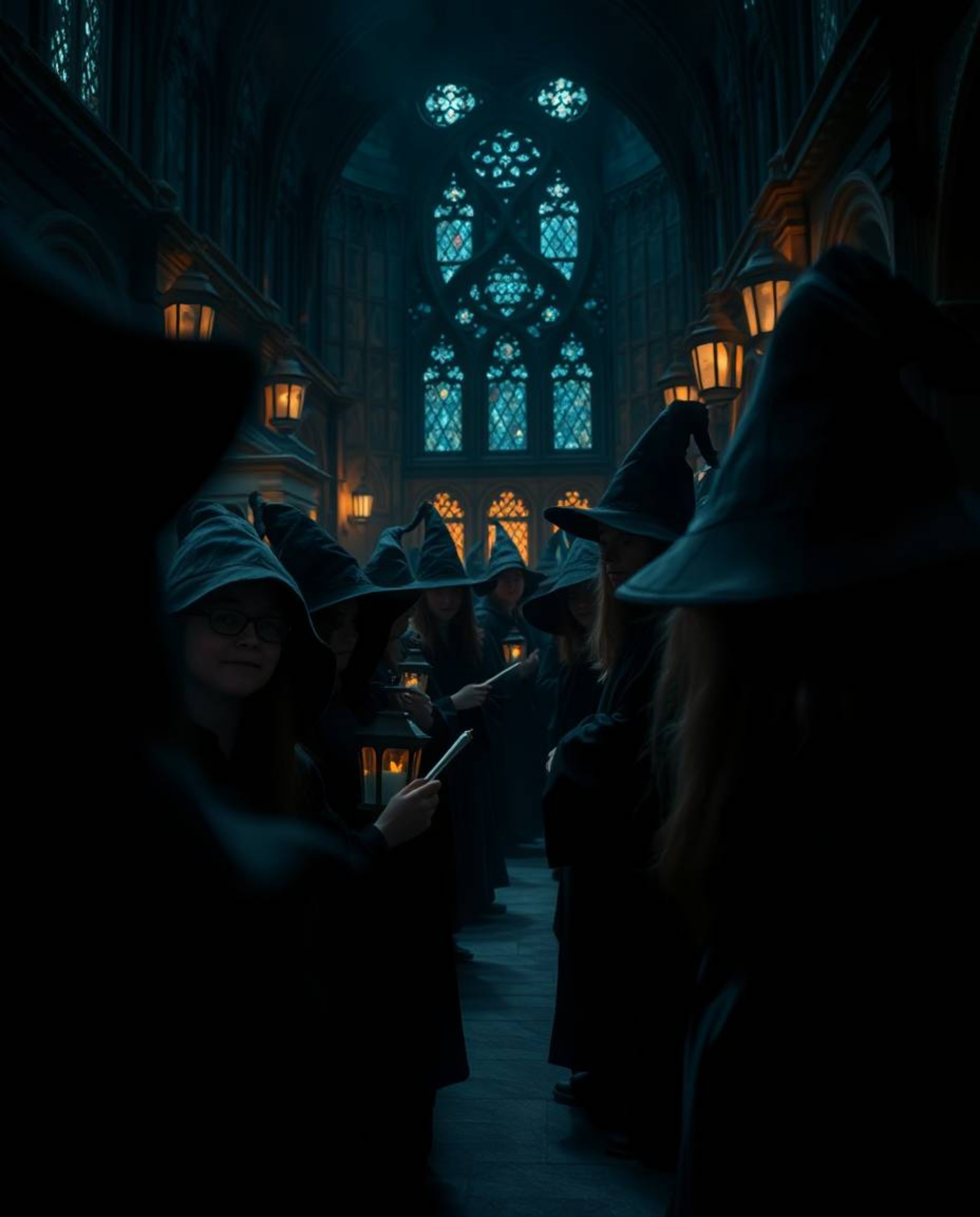 Immerse yourself in the mystical world of a magical school brimming with young wizards. This extreme macro photograph capture