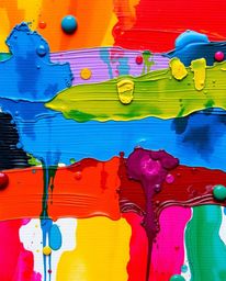 Explore a captivating collection of vibrant artworks featuring bold acrylic paintings, mesmerizing ink in water macro photogr