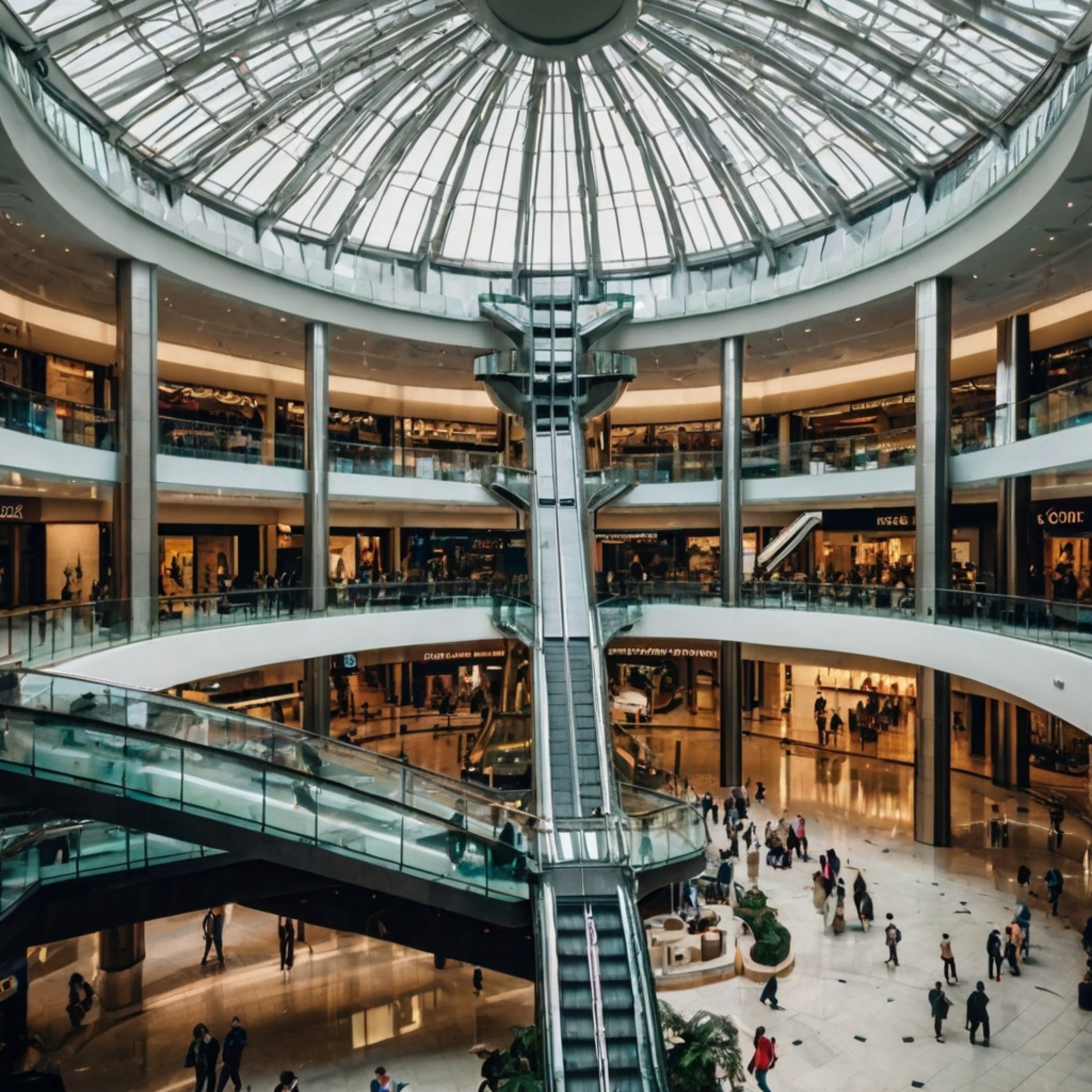 Experience the epitome of modern shopping at this massive glass and steel mall. Featuring a curated selection of high-end sto