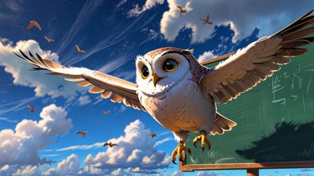 In a wonderfully imaginative scene that combines the styles of Pixar and anime, a wise blind owl takes on the role of a teach