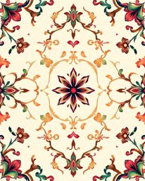Elevate your space with this high-angle perspective art print showcasing a traditional tattoo-inspired geometric pattern wall