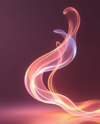 Explore mesmerizing 3D art featuring fluid shapes elegantly morphing into each other, illuminated with artistic lighting. Thi